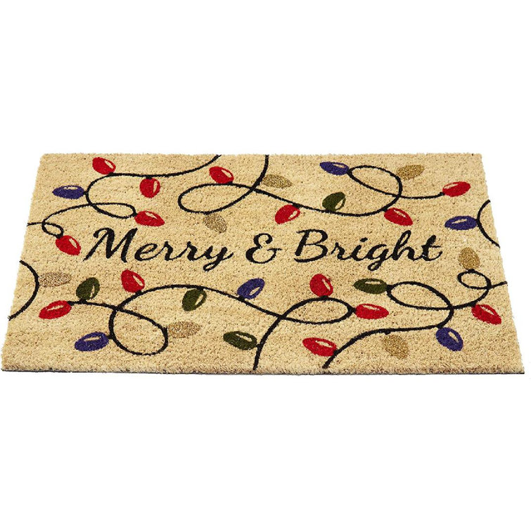 huilen verzonden Doordringen The Holiday Aisle® 100%Coir Doormat, 18 X 30 Inches, Naturally Durable,  PVC-Backing, Sustainable | Wayfair
