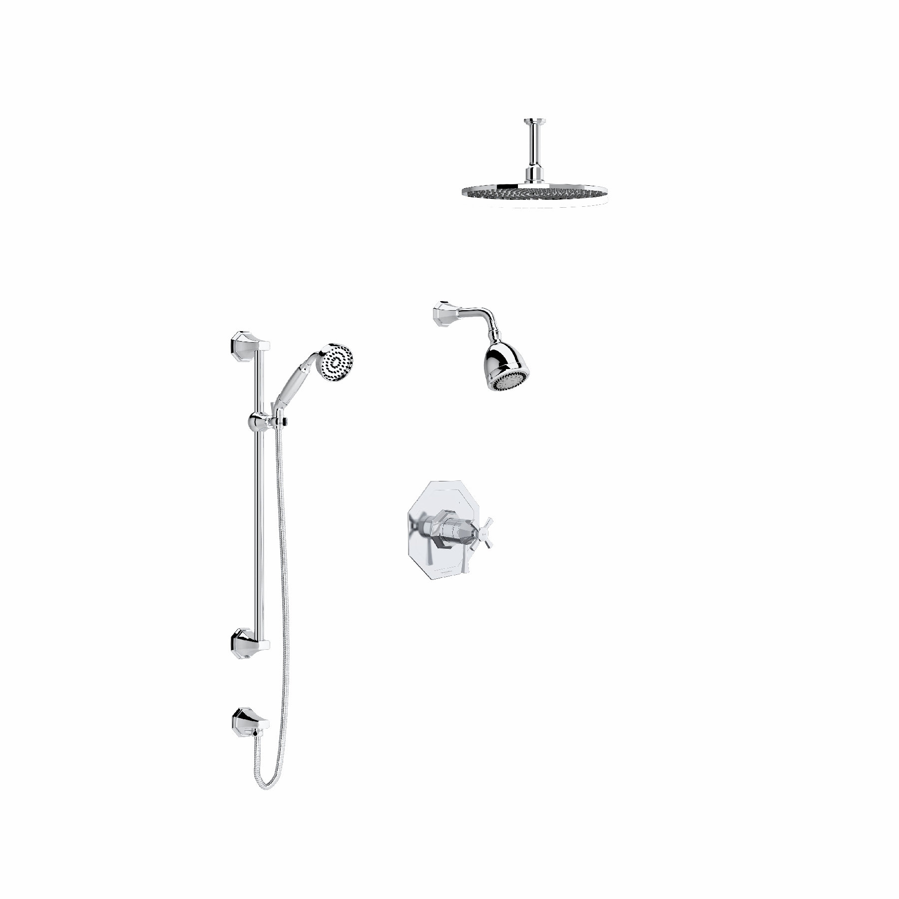 House of Rohl Deco Complete Shower System with Roughin Valve Wayfair