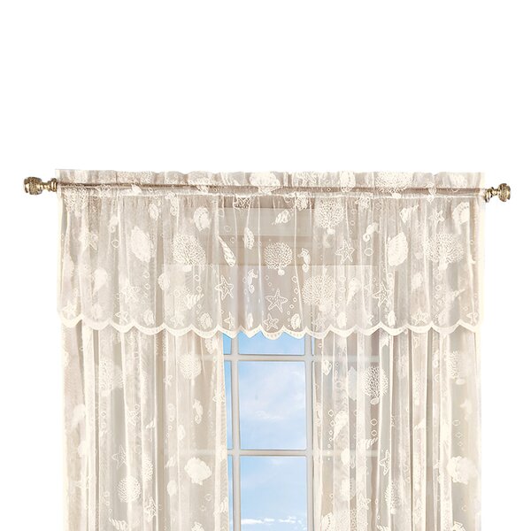 Window Drape Lace Country Sheer Valance Door  Plaid Curtain Panel Rod Pocket 