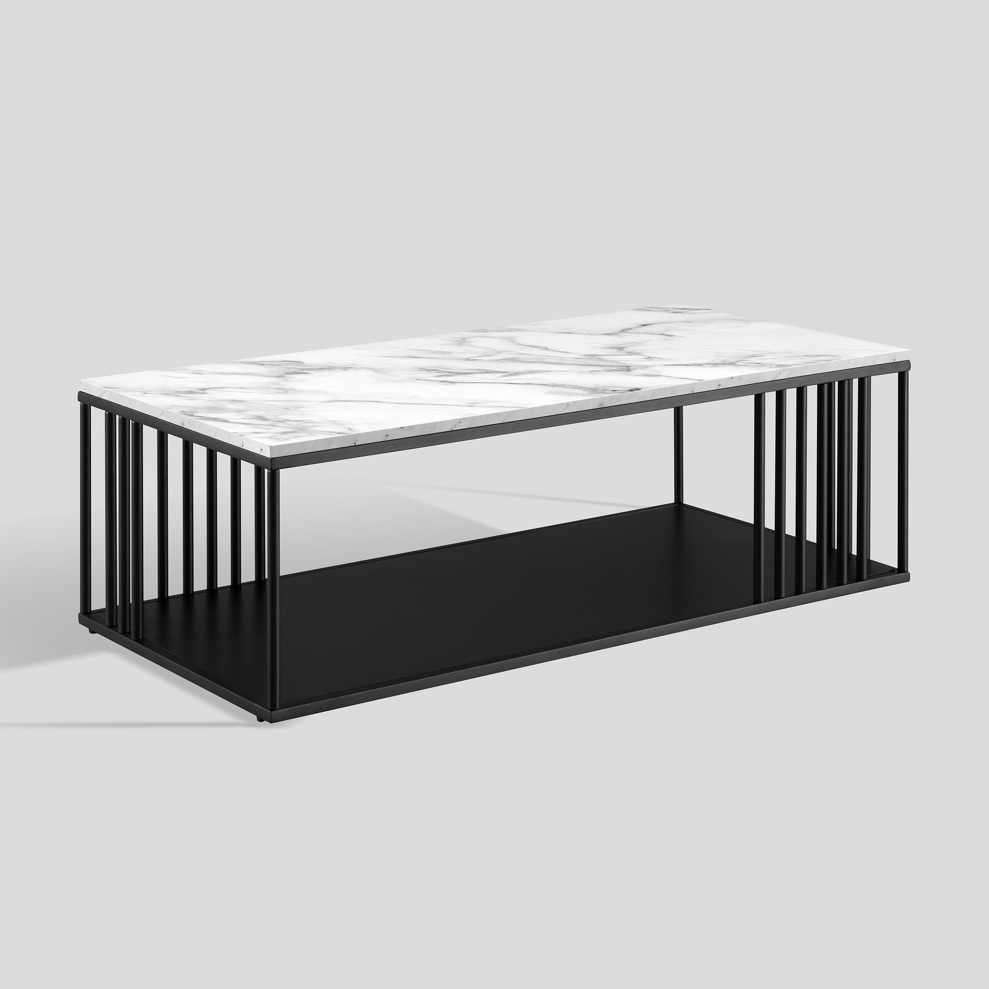 Metro Lane Kable Floor Shelf Coffee Table Wayfair.co.uk