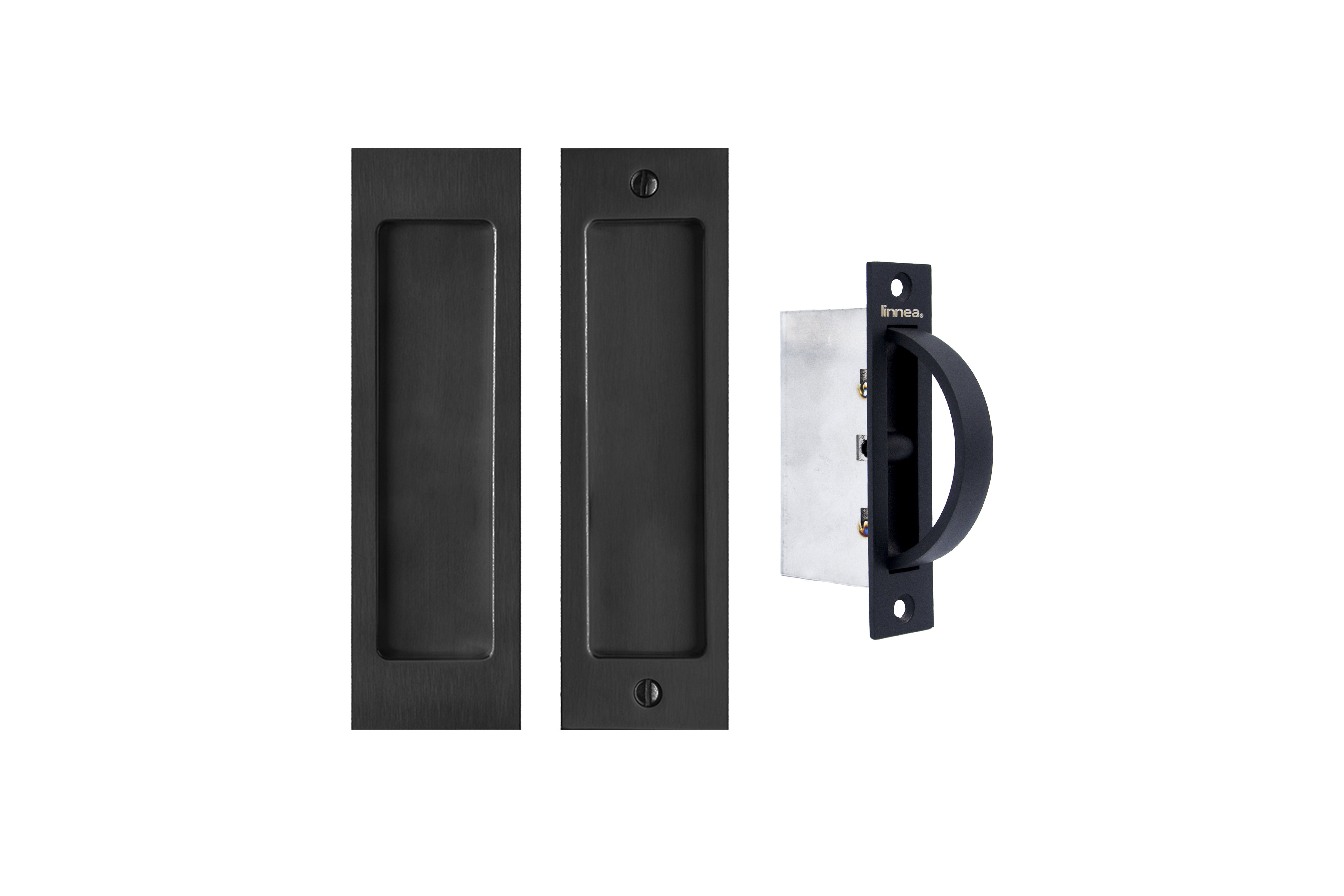 Linnea Pocket Door Hardware Passage Set with Edge Pull & Reviews Wayfair