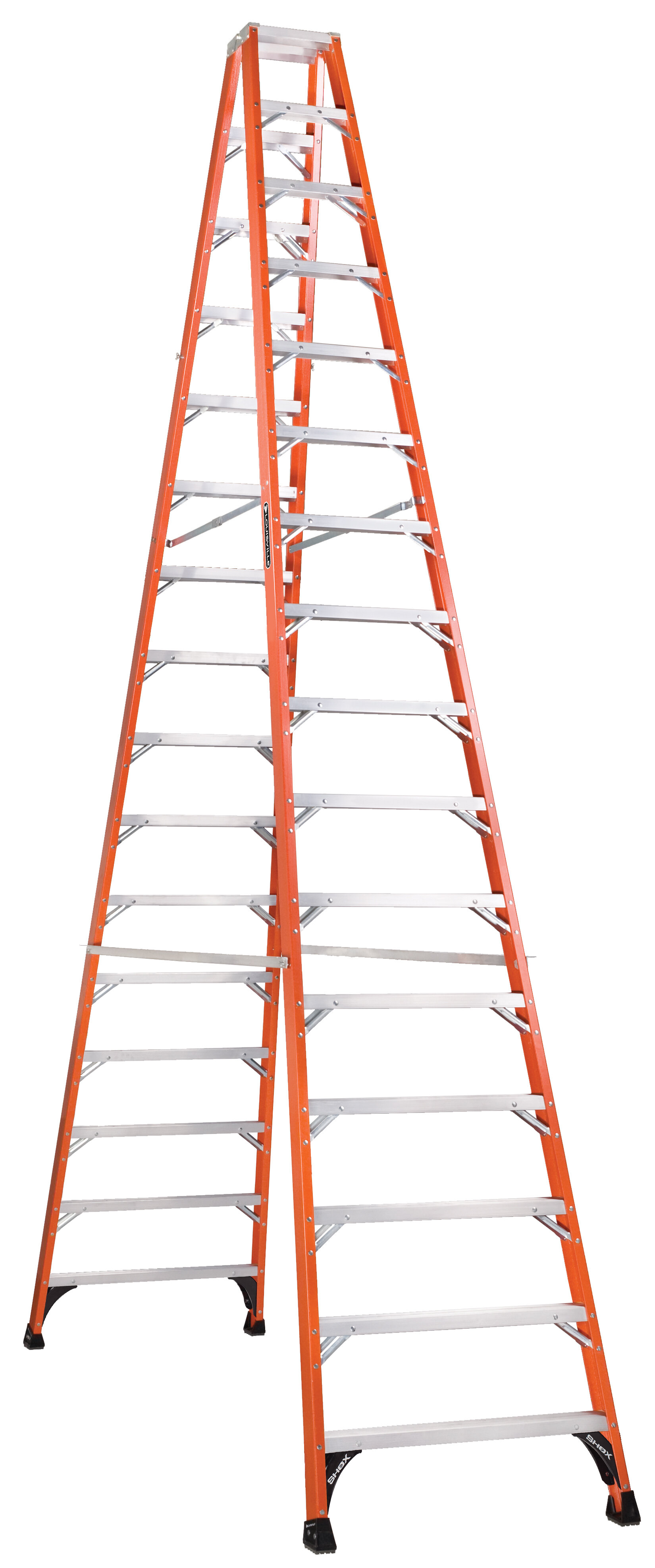 Louisville Ladder, 16 Ft, Fiberglass Twin Step Ladder, Type Iaa, 375 Lb  Load Capacity, Fm1416hd | Wayfair