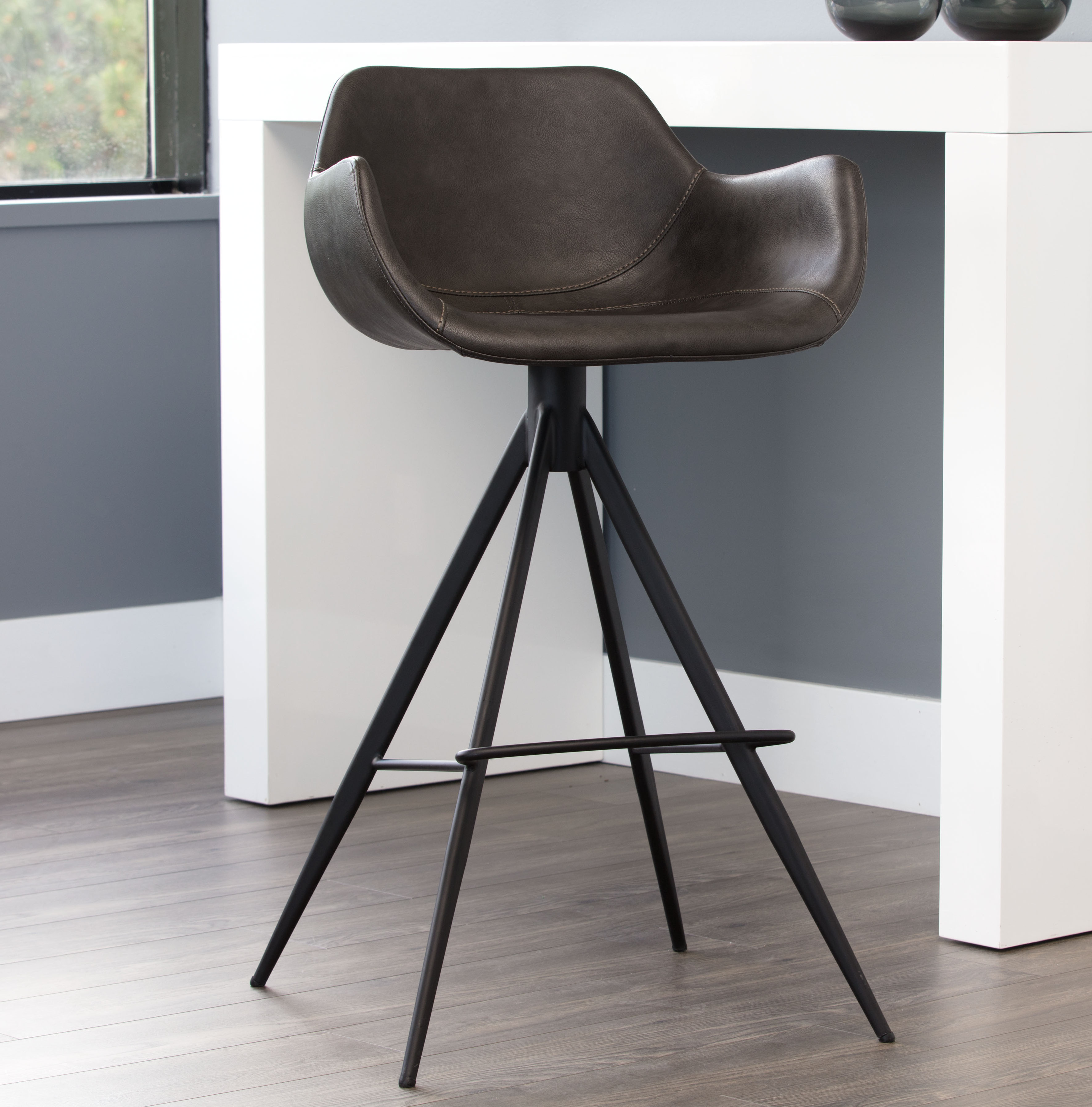 Corrigan Studio® Arwood Bar & Counter Swivel Stool & Reviews Wayfair