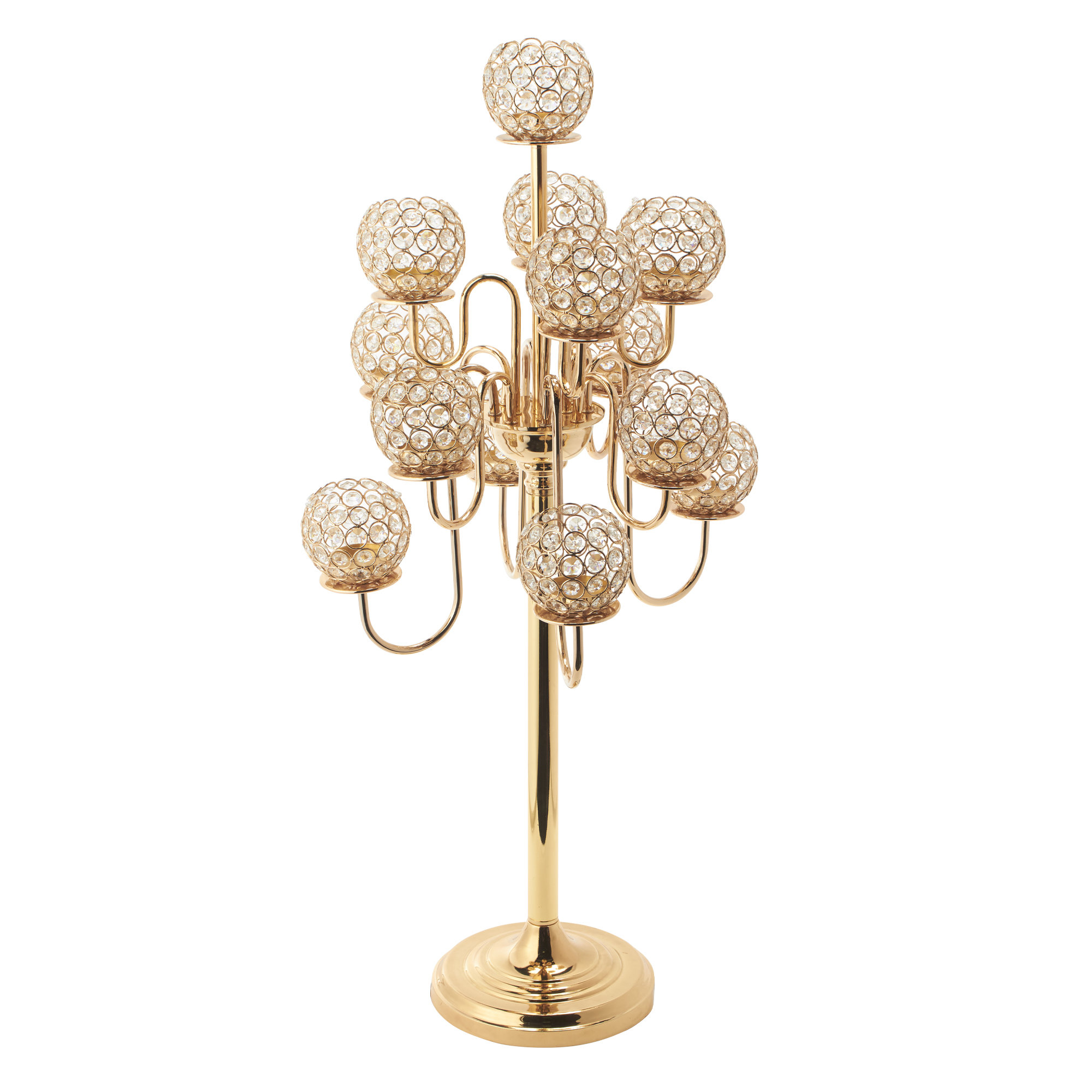 Bala 38" Crystal Candelabra Globe Seville in , Clear Wayfair