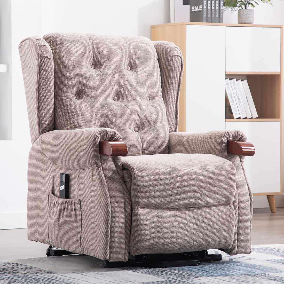 Three Posts Avalon Upholstered Electric Recliner & Reviews Wayfair.co.uk