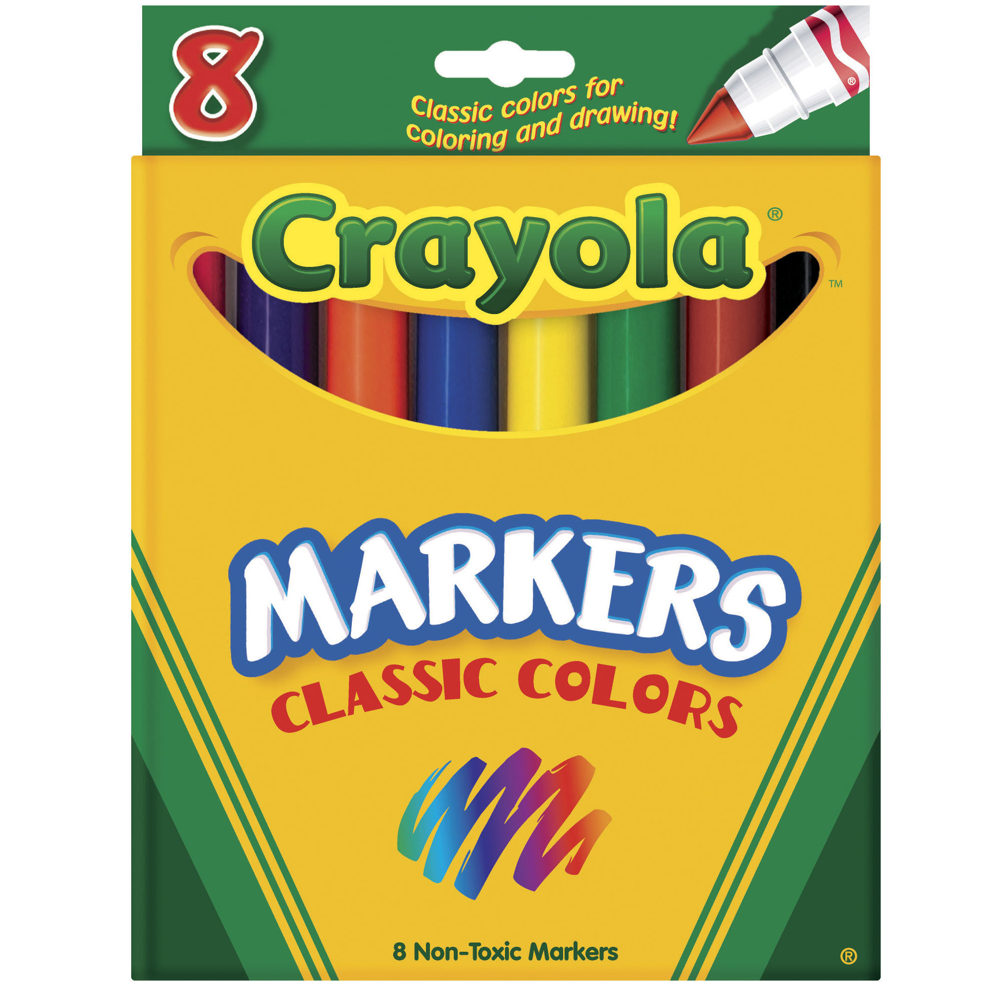 Crayola Original Coloring Markers 8 Color & Reviews Wayfair