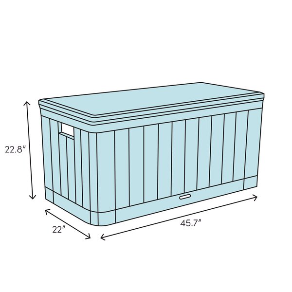 Mocha/Brown 88 Gallon Plastic Deck Box 