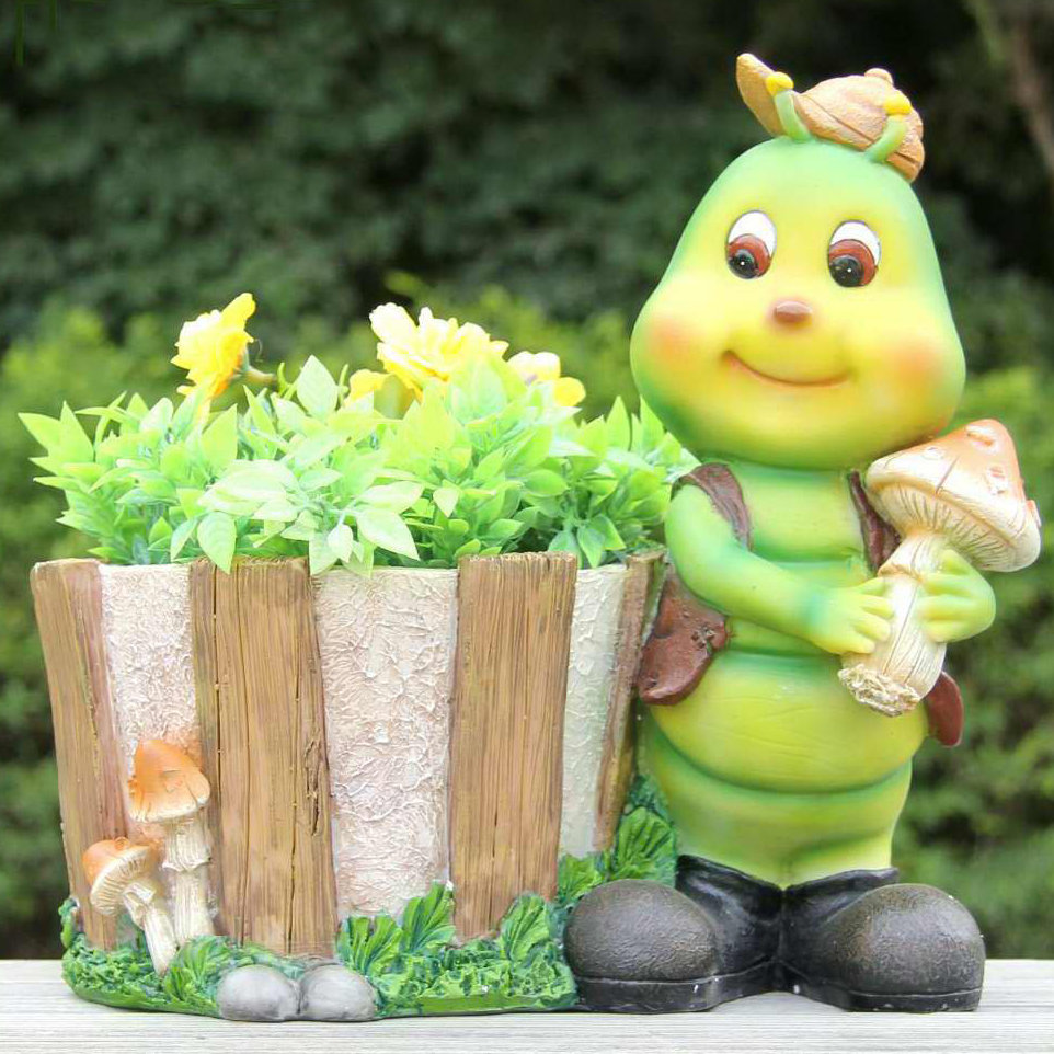 Trinx Resin Statue Planter Wayfair