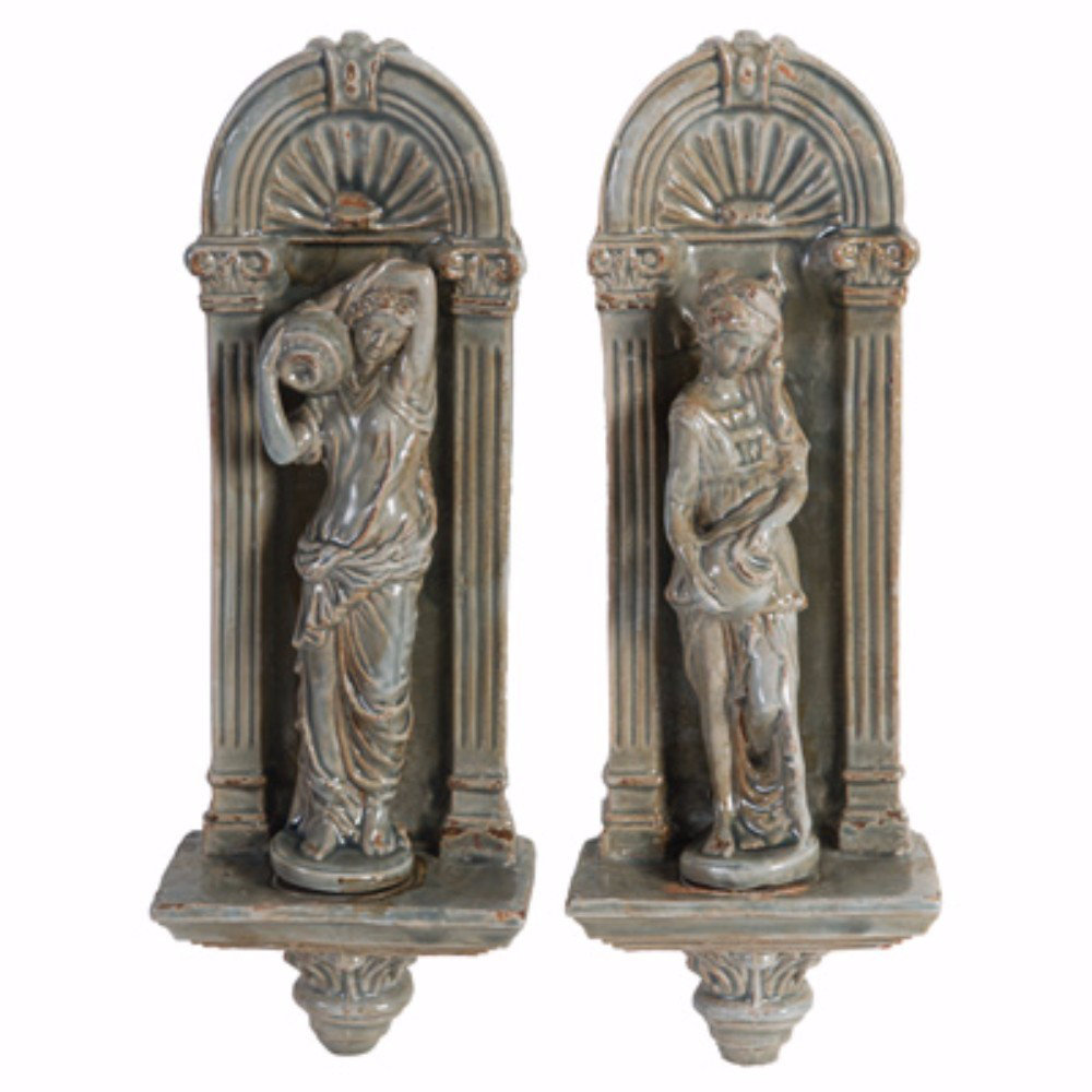 Fleur De Lis Living 2 Piece Grecian Appeal Ceramic Wall Décor Set Wayfair