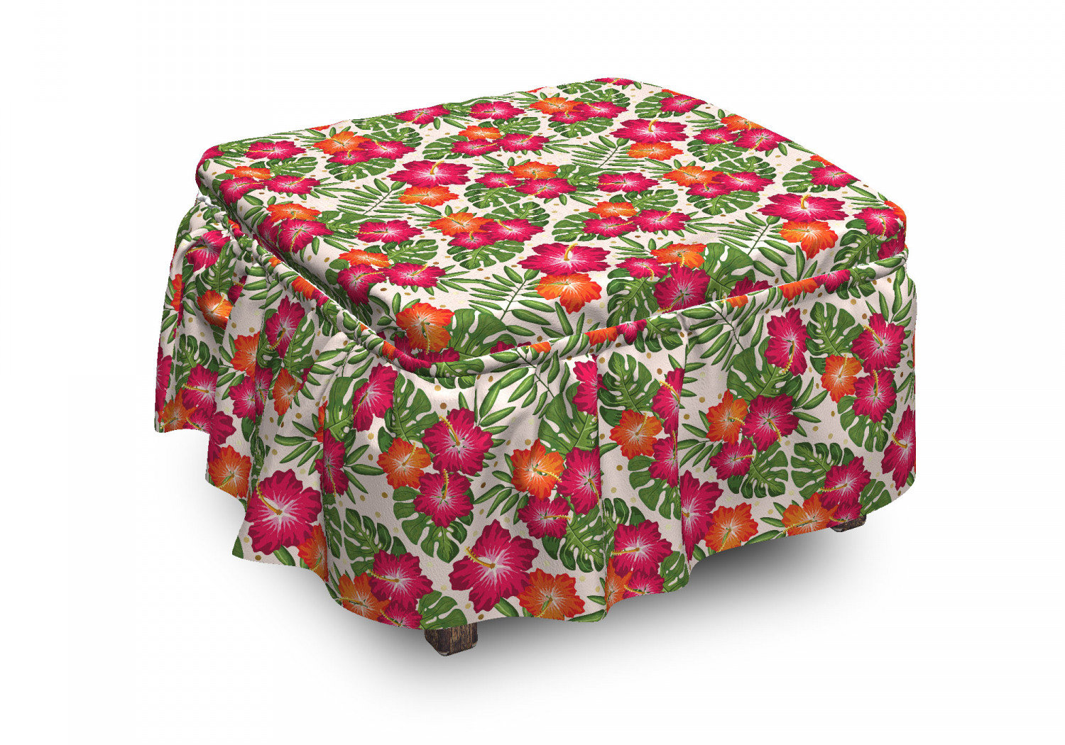 East Urban Home Hibiscus Ottoman Slipcover Wayfair