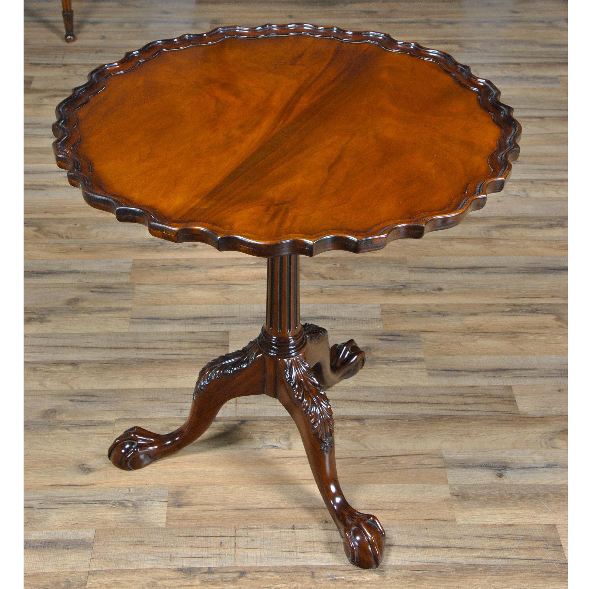 Niagara 29'' Tall Solid Wood Pedestal End Table | Wayfair