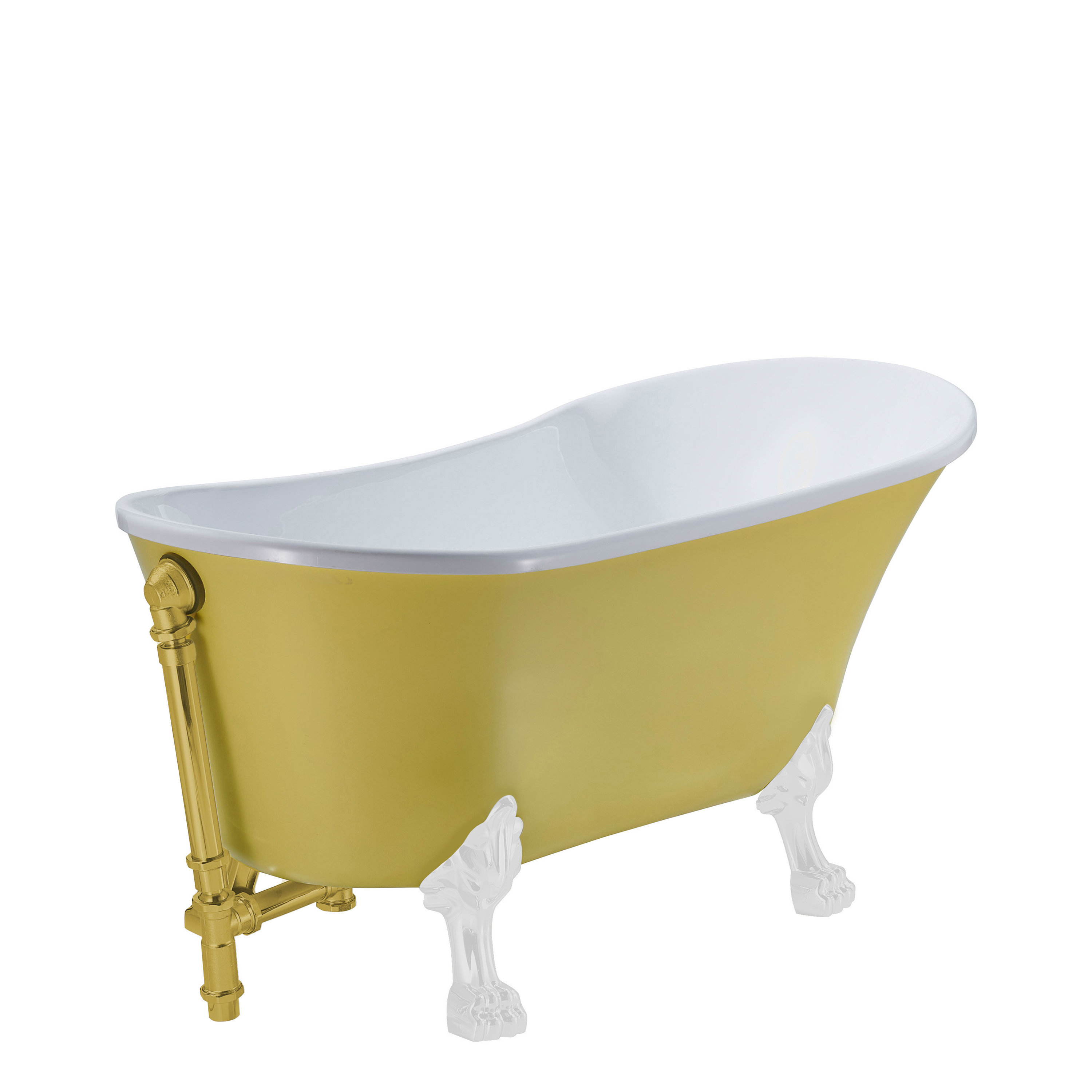 StreamlineBath 63" x 28" Freestanding Soaking Acrylic Bathtub Wayfair Canada