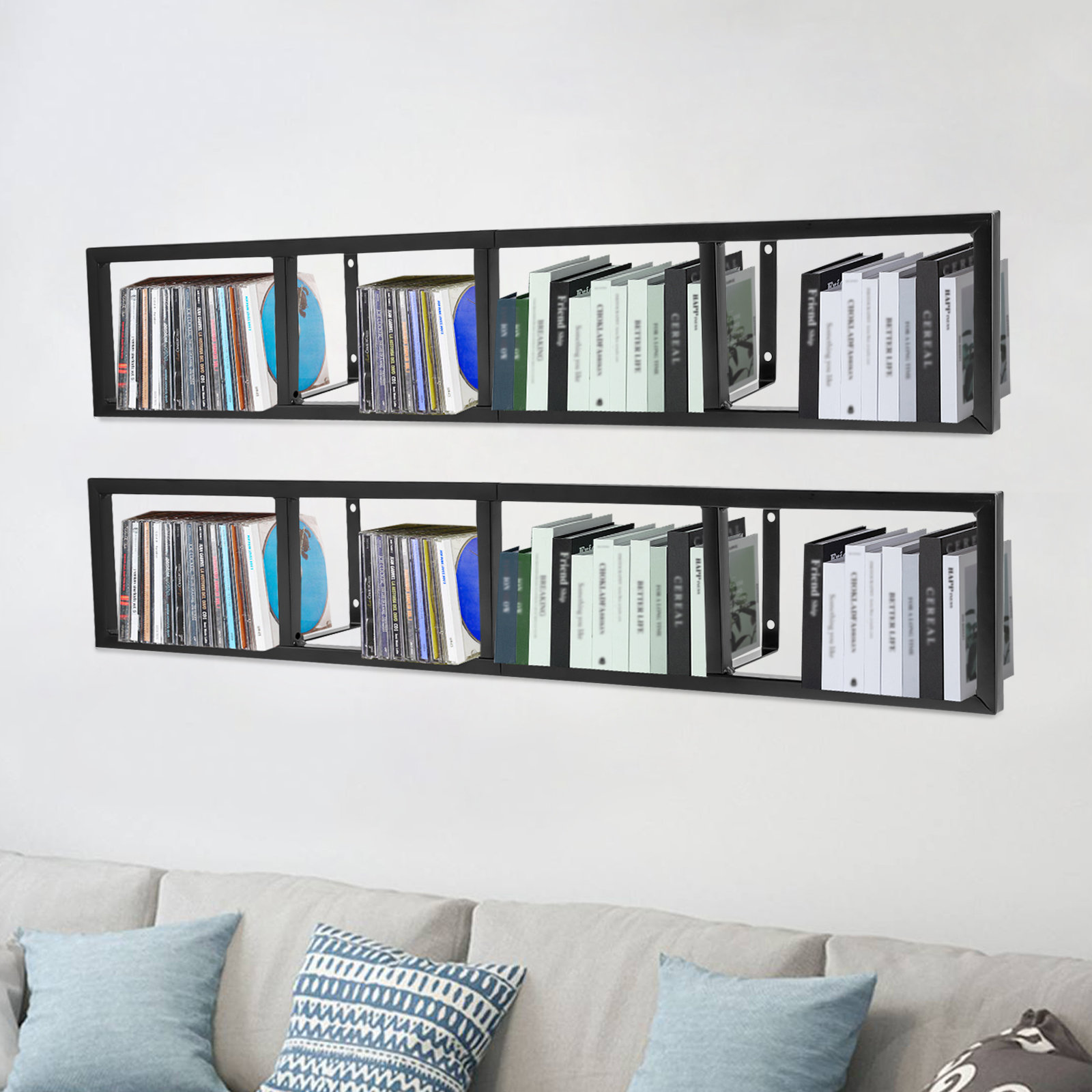 Ebern Designs Multimedia Wall Mounted Media Storage Wayfair