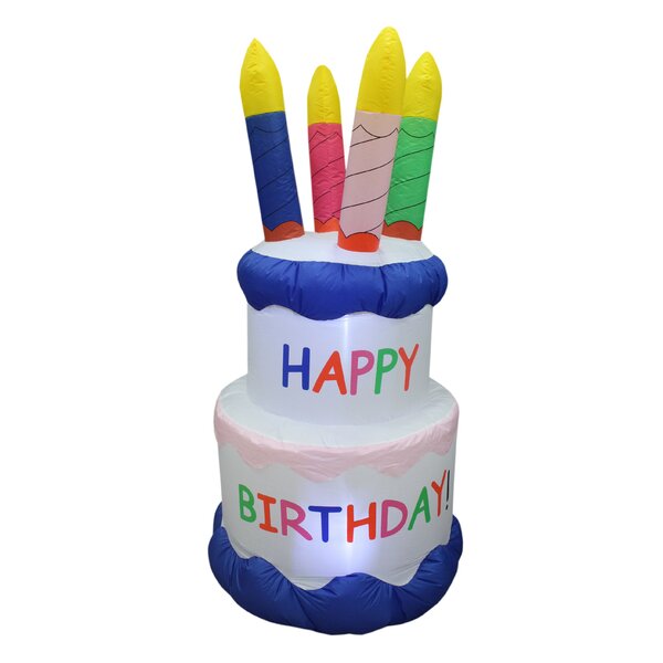 Birthday Cake Rainbow Hat W/9 Candles One Size Party Hat With Candles Multi Star 