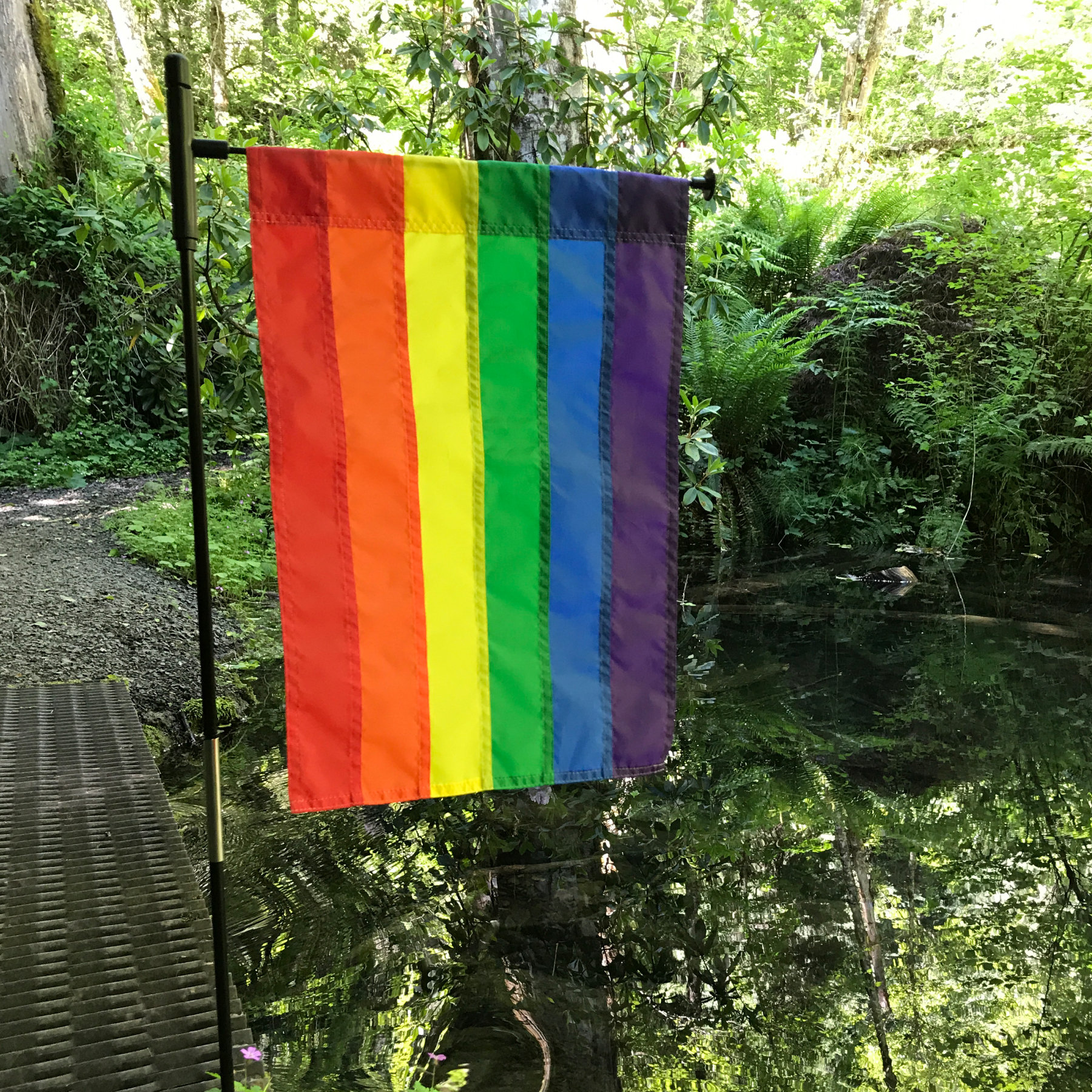 Arlmont & Co. Rainbow Garden Flag Wayfair