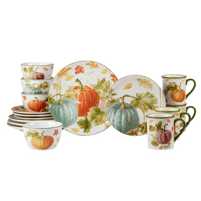 Certified International Autumn Harvest 16Pc Dinnerware Set & Reviews ...