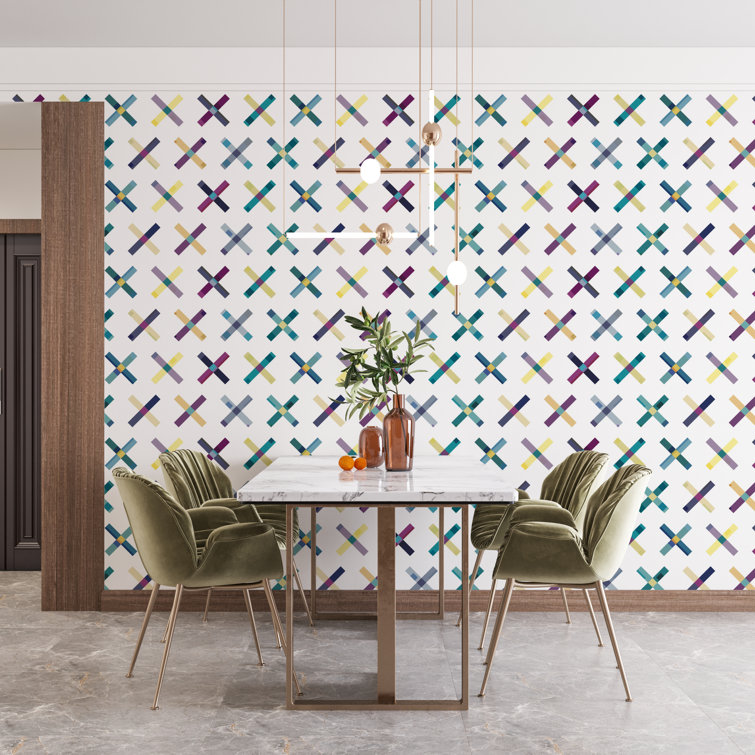 George Oliver Haby Cross Your T Vinyl Canvas Peel & Stick Wallpaper Panel |  Wayfair