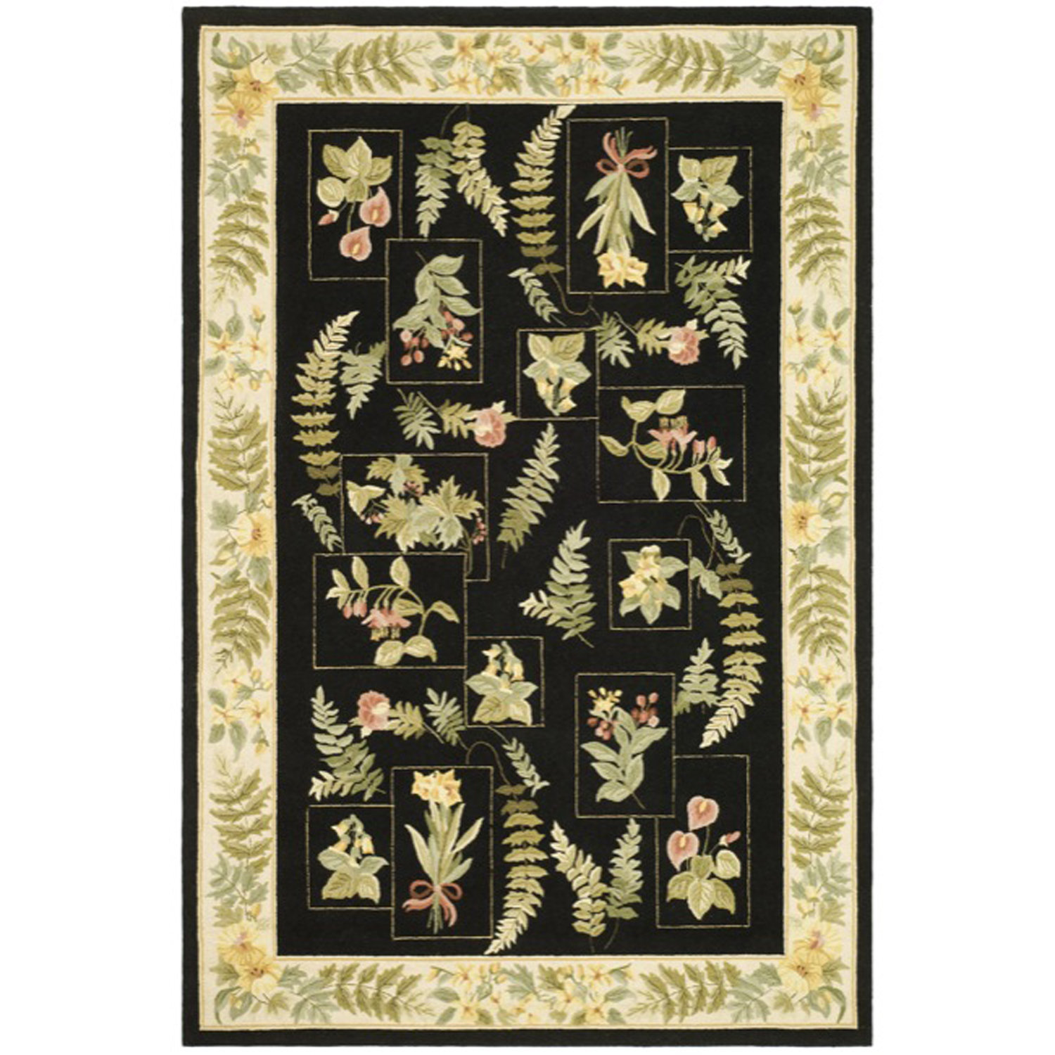 Safavieh Chelsea Handmade Wool Black/Green Rug Wayfair