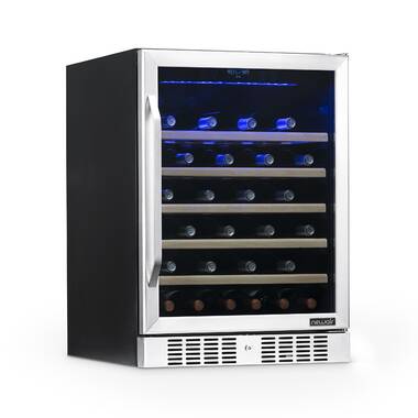 SMAD 28 Bottles Glass Door 88l Wine Cooler Compressor Drinks Fridge Beverage Bar for sale online 