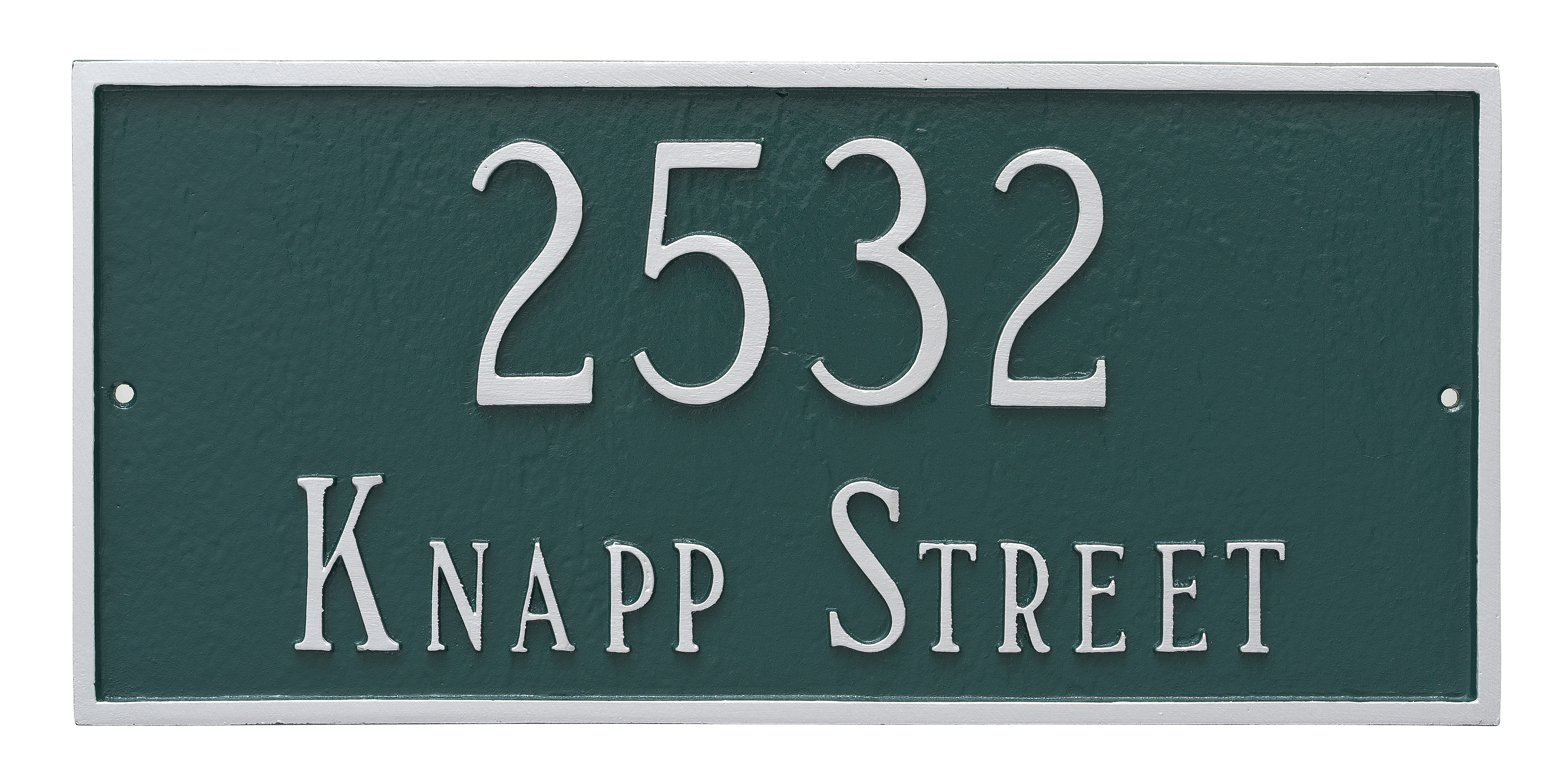 Montague Metal Products 2Line Wall Address Plaque & Reviews Wayfair