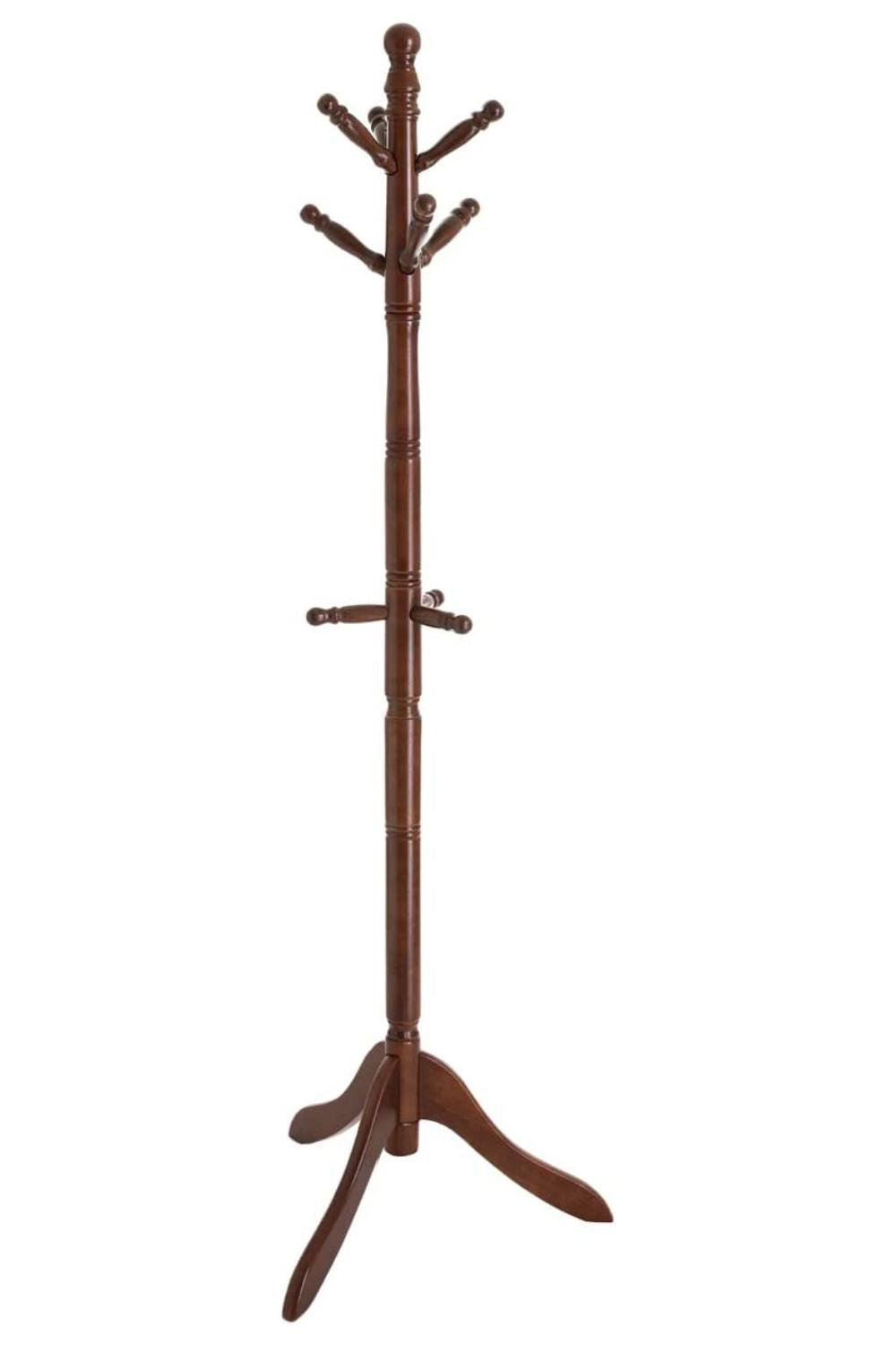 Alcott Hill® Arienne 18.5'' Wide Solid Wood 10 Hook Freestanding Coat