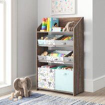 Details about   Kids Toy Storage Unit w/Rollout Box Kids Toys Bin Chest Organizer Furniture NEW 