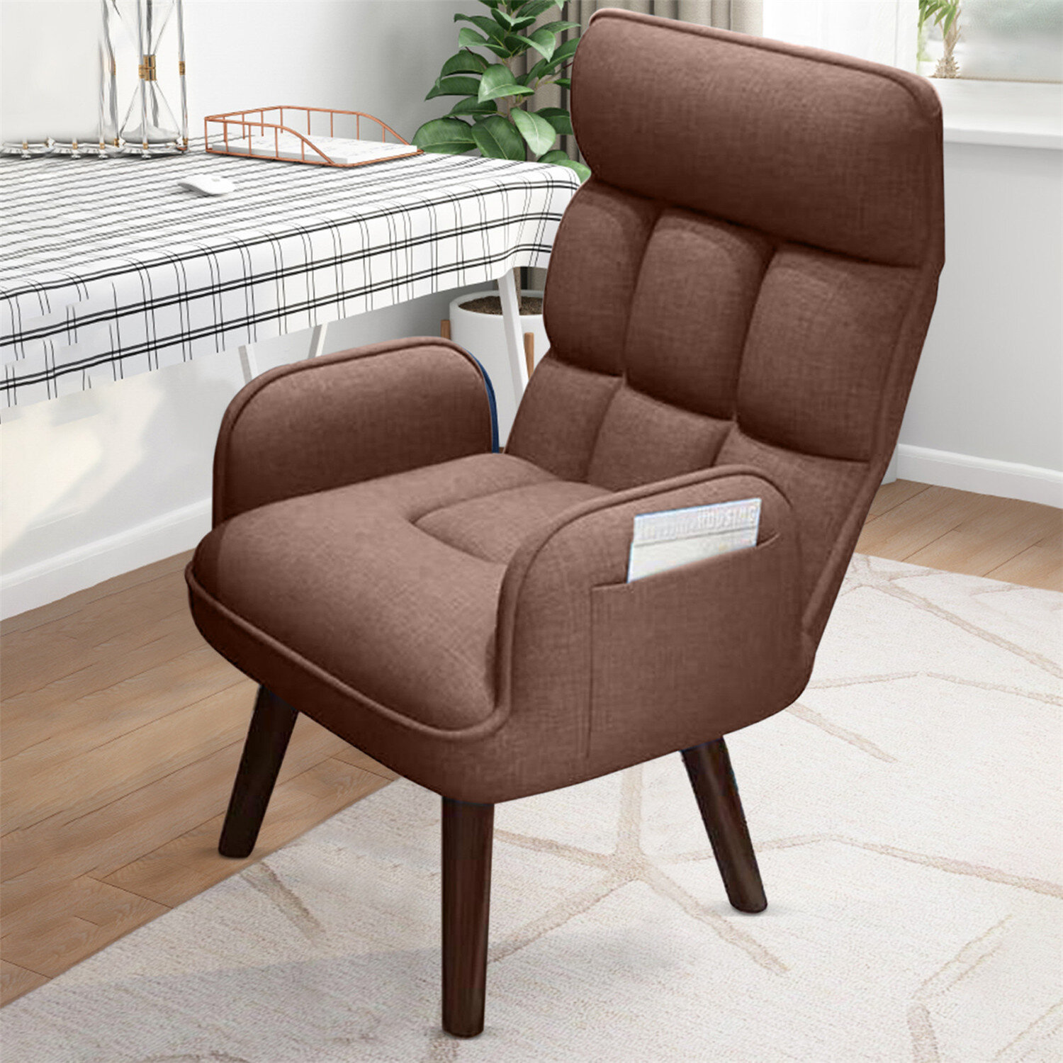 Details about   Single Sofa Chair Reclining Backrest Headrest Adjustable Angle Can Be Rotated 