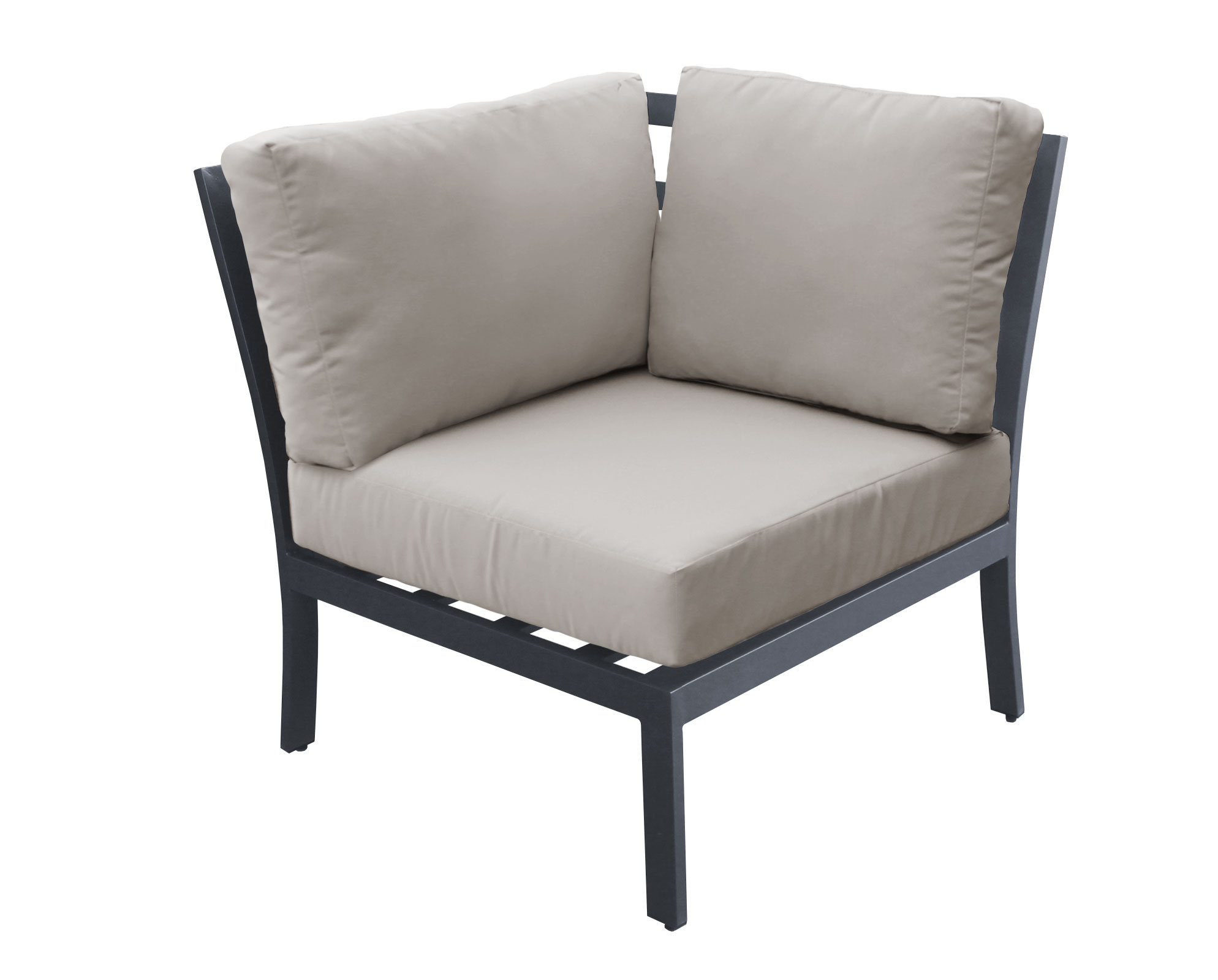 Wrought Studio Kamps Corner Patio Chair with Cushions Wayfair