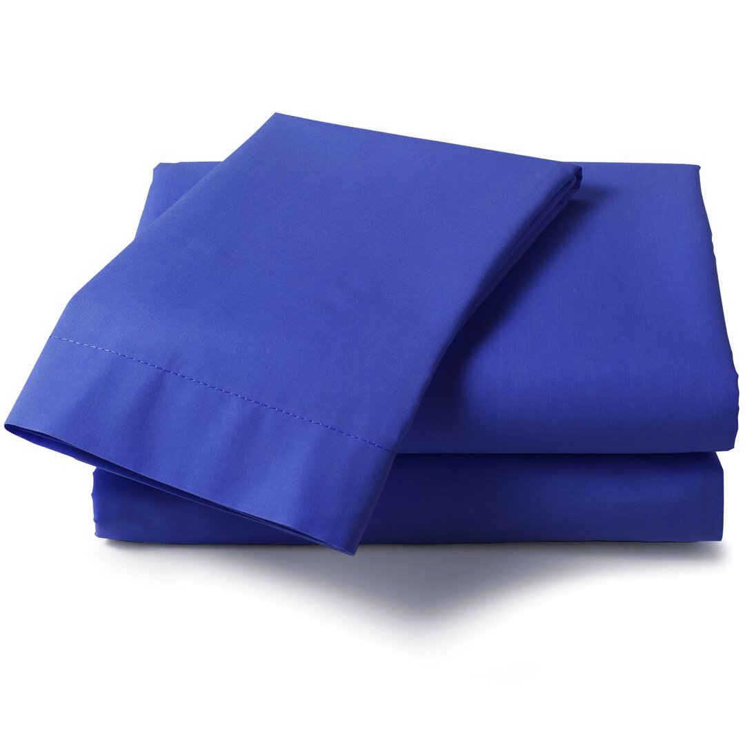 Symple Stuff Bed Valance blue