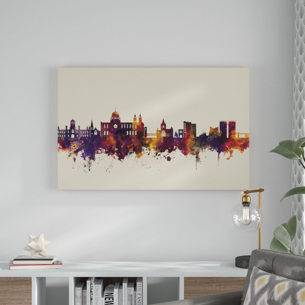 Wrought Studio Galway Ireland Skyline III by Michael Tompsett Graphic Art on Canvas Wayfair