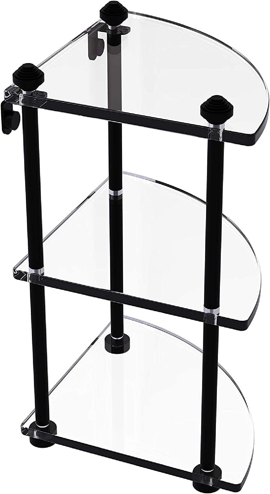 Williston Divvens 3 Piece Glass Corner Shelf Wayfair