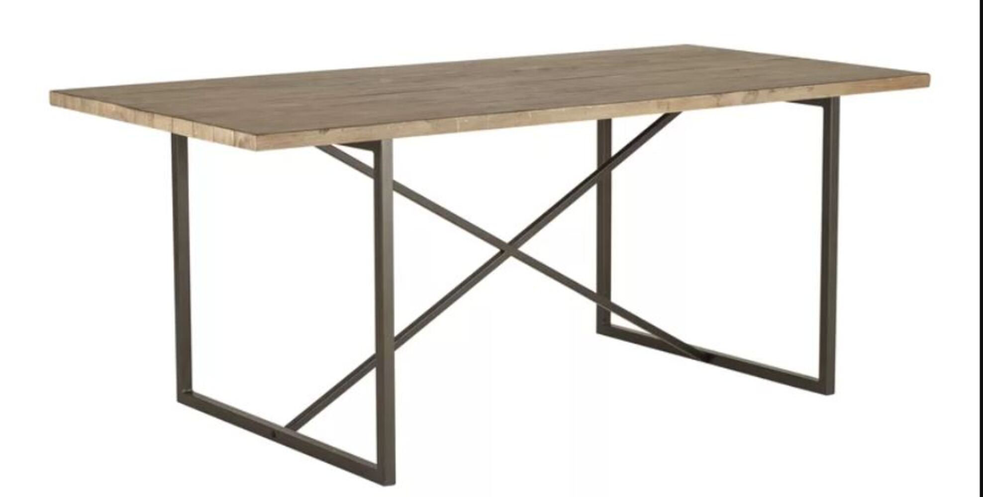 Foundry Select Pine Dining Table Cross Base Wayfair
