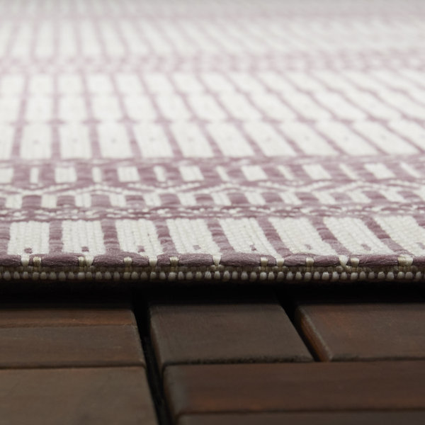 Birch Lane™ Danforth Performance Purple/Beige Rug & Reviews | Wayfair