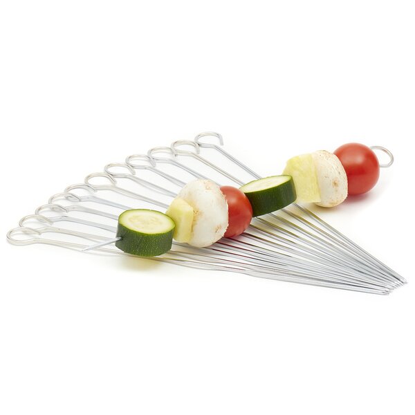 Telescopic BBQ Sticks Skewer Spin Roasting Fork Rotate Grill Meat Brochettes 