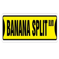 BANANA SPLIT 24"x18" LARGE HANGING COUNTER WALL FOOD SIGNS 