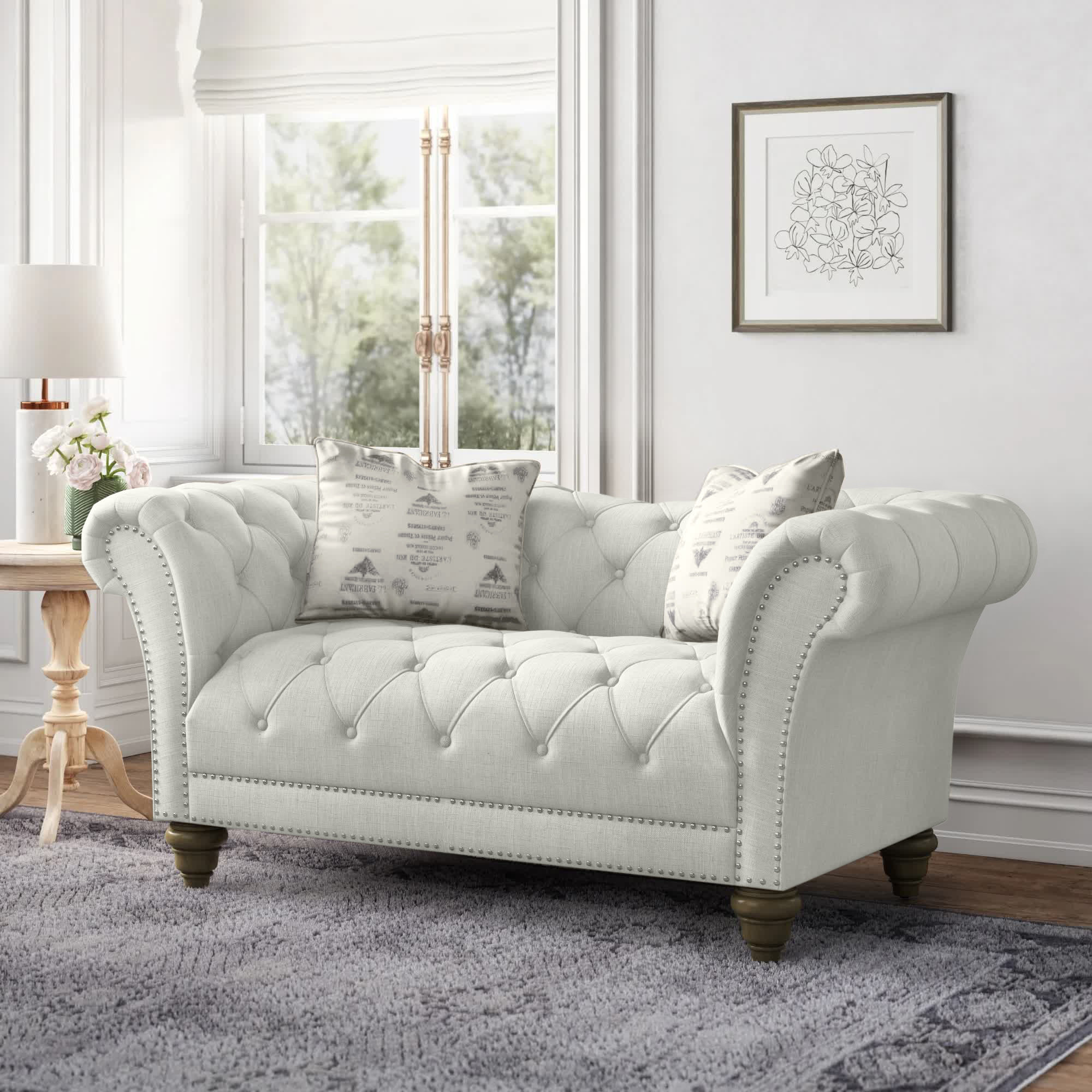 Kelly Clarkson Home Haley 68'' Upholstered Settee & Reviews Wayfair