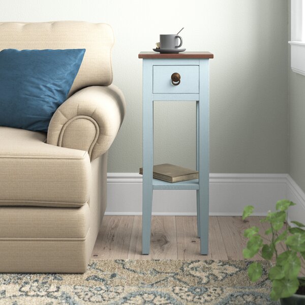 Bedside End Table Modern Nightstand Sofa Side Table Living Room Bedroom 3 Layers 