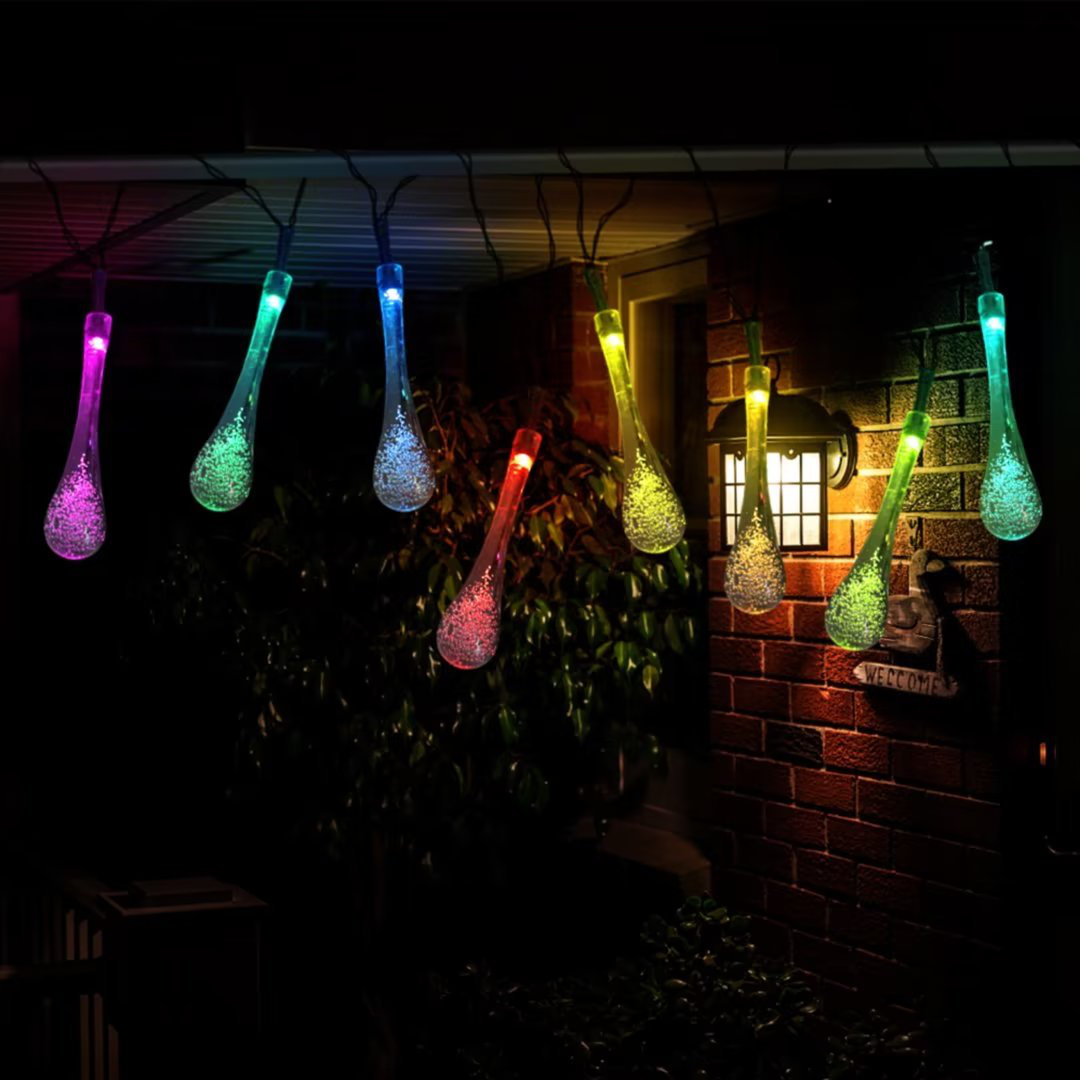 The Holiday Aisle® Solar Outdoor Lights 30Bulbs Integrated LED Fairy