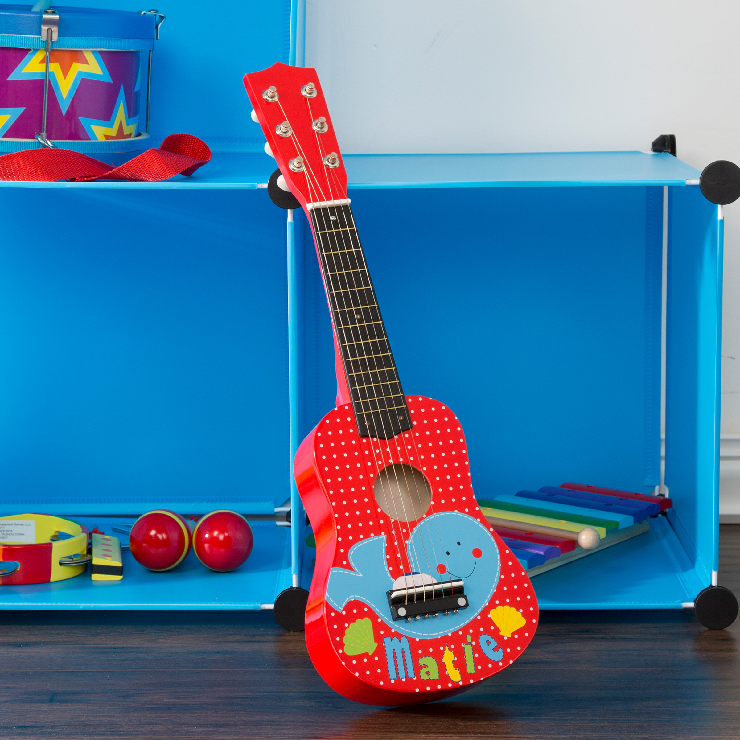 kid's toy guitar 6 string 17 inch baby child cute guitar Music toy Enjoy Sound 