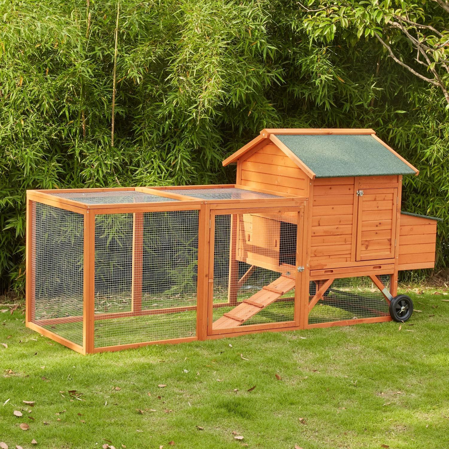 Tucker Murphy Pet™ Chicken Coop With Chicken Run Wayfair Canada