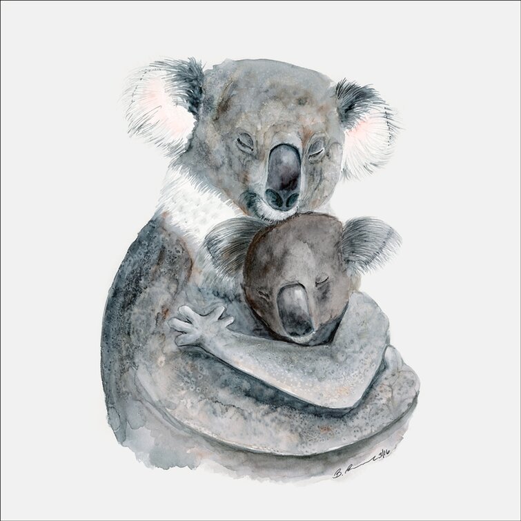Oopsy Daisy Mom and Baby Koalas Canvas Art | Wayfair