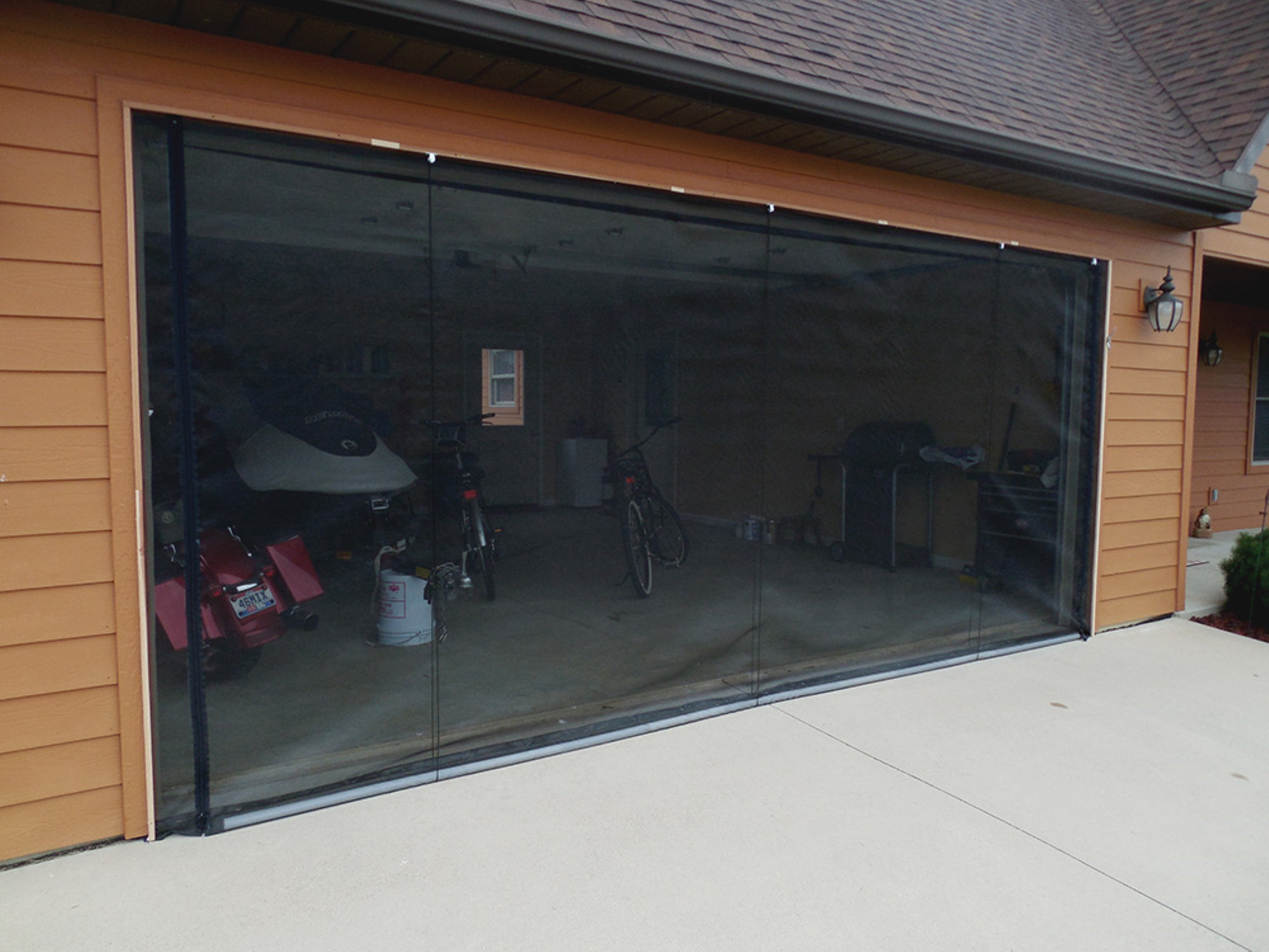 Francis ZipRoll Screen Retractable Screen For Garage Door Wayfair