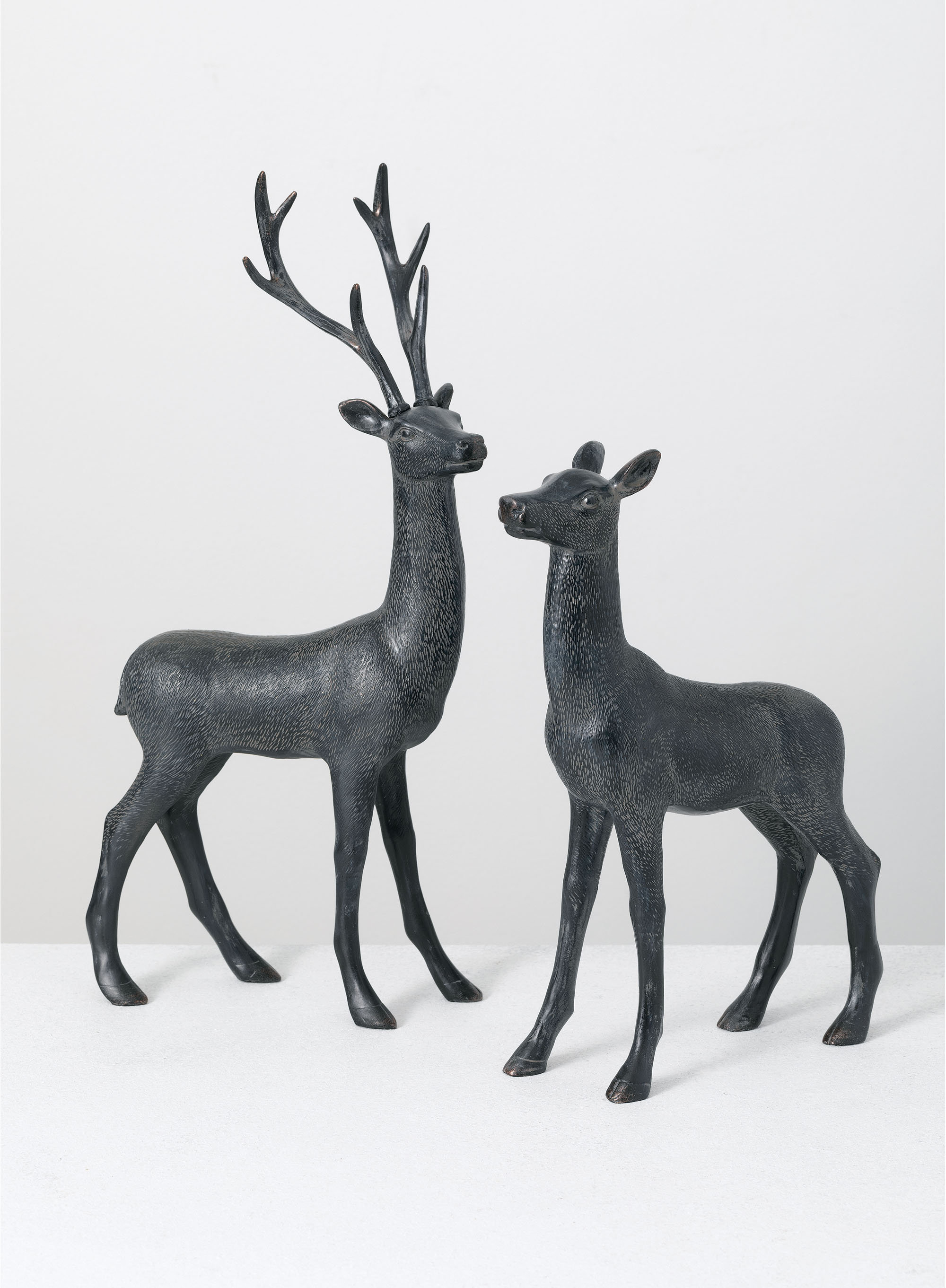The Holiday Aisle® 2 Piece Deer Figurine Set Wayfair