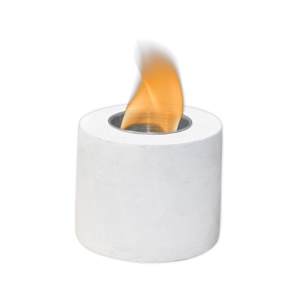 LUMESBLOOM Mini Tabletop Fire Pit Indoor Garden Cement Alcohol