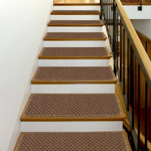 Carpet Stair Treads Set of 13 Non Slip/Skid Rubber Runner Mats or Rug Tread –... 