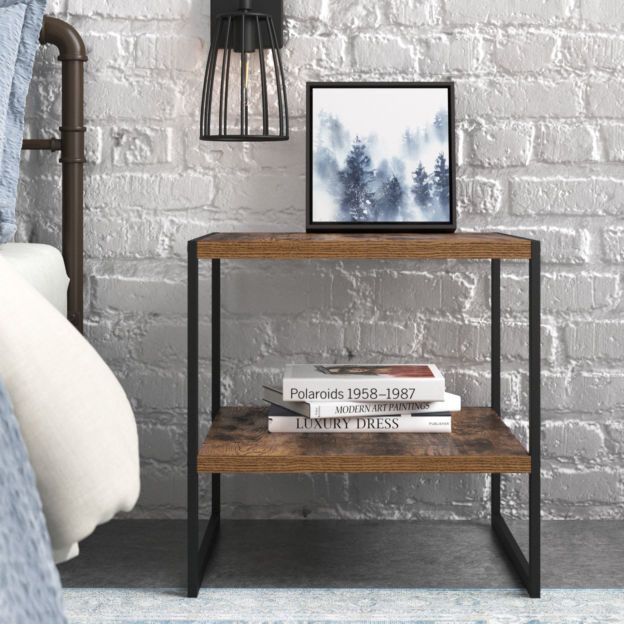 Steelside™ Lon Stainless Steel Nightstand & Reviews Wayfair