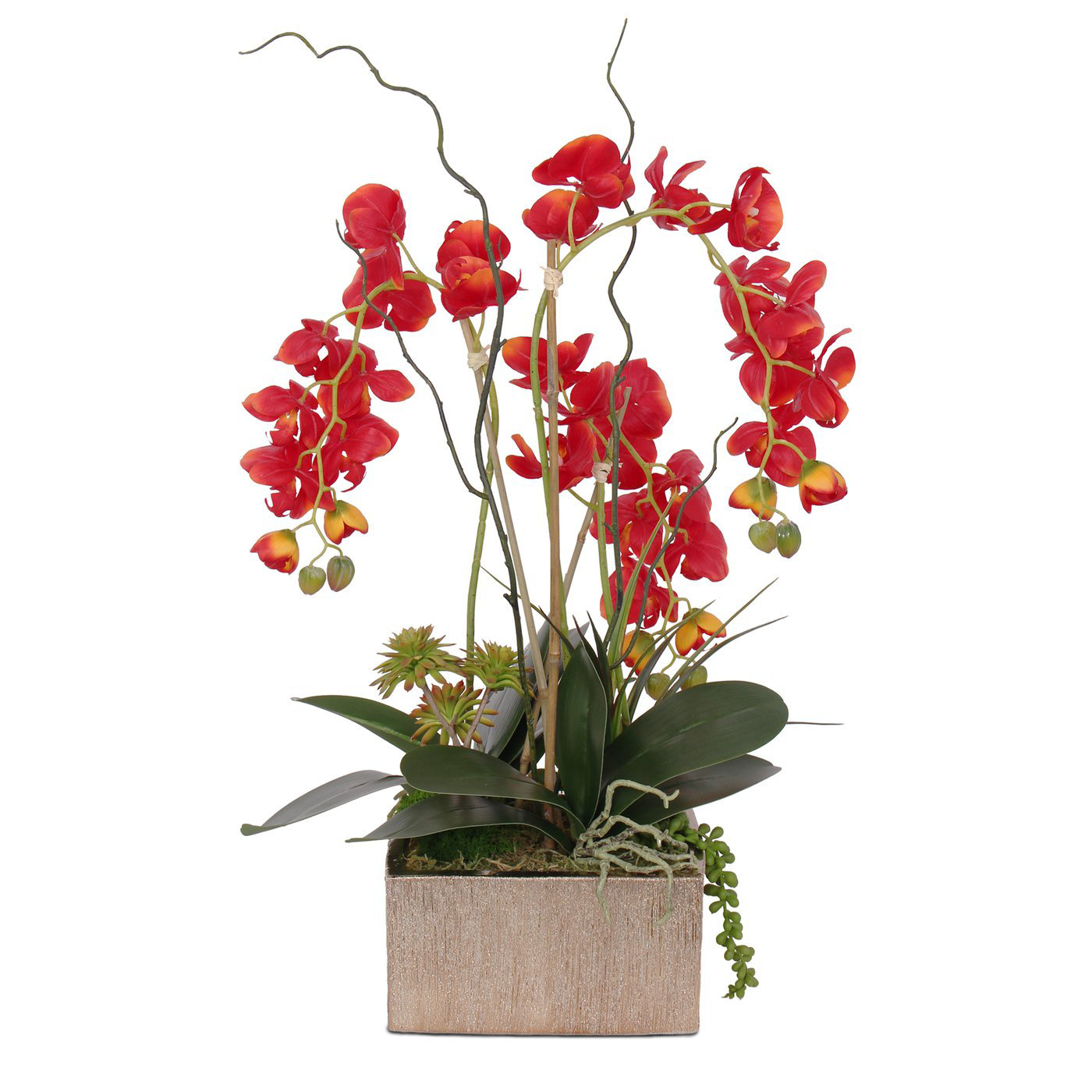 Primrue Faux Flower Arrangement Orchid in Pot Wayfair