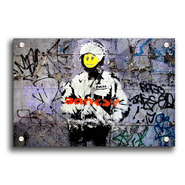 Banksy Policeman Canvas Wall Art | Wayfair.co.uk