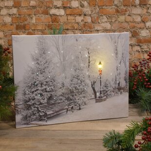 Details about   Christmas Canvas Picture 40cm x 30cm LED Light up Choose Design 