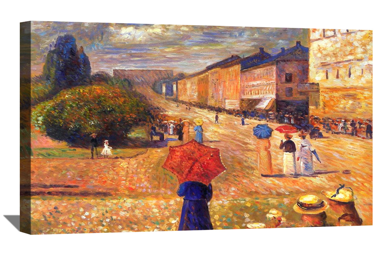 Vault W Artwork Spring Day On Karl Johan Street by Edvard Munch